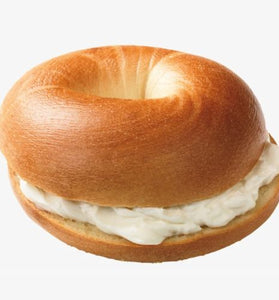 Bagel con queso crema