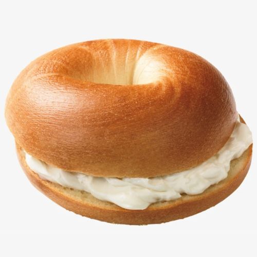 Bagel con queso crema